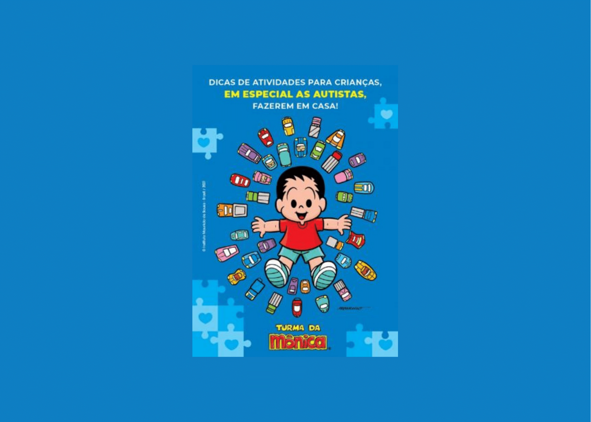Instituto Mauricio de Sousa cria guia de atividades para ajudar crianças autistas