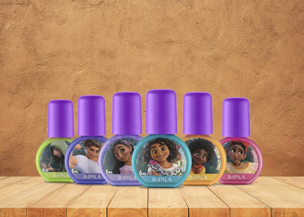 Impala lança coleção infantil de esmaltes e paleta de maquiagem ‘Disney Encanto’