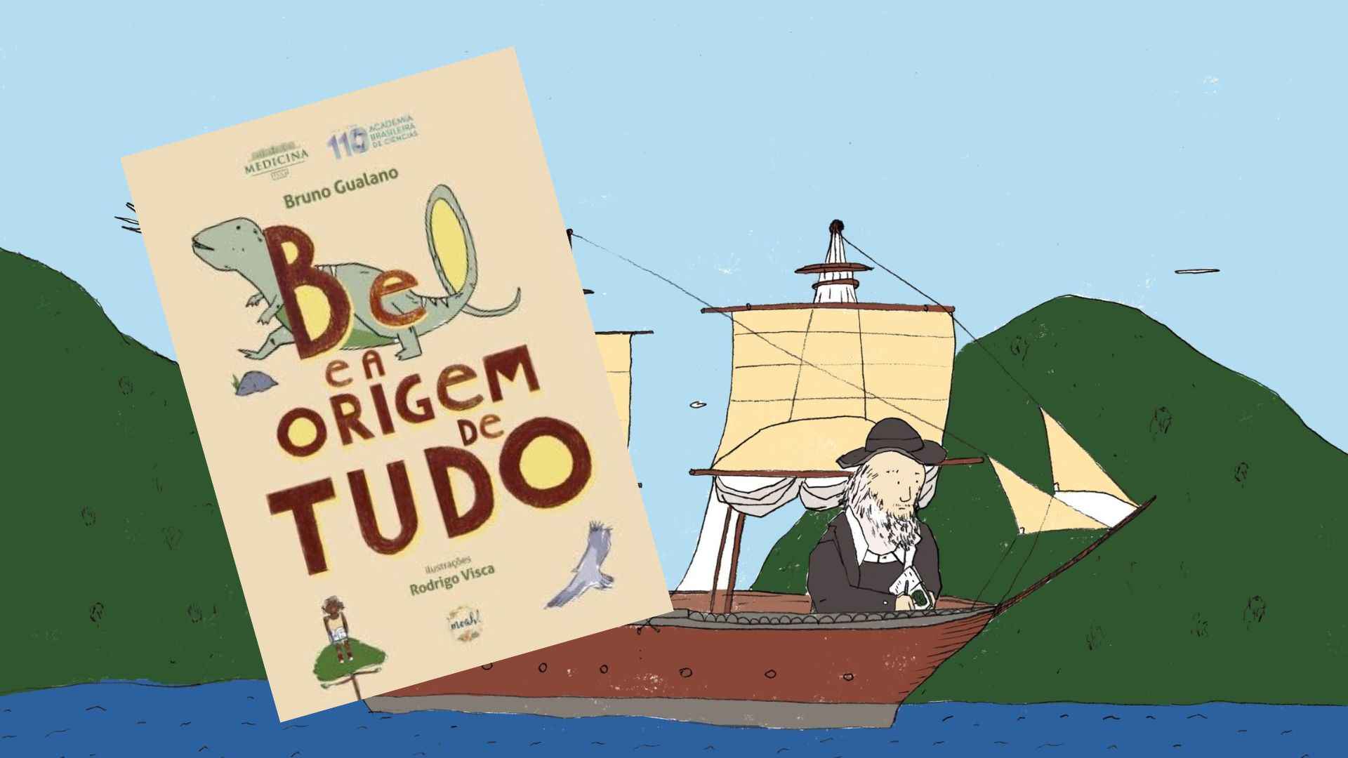 Livro infantil resgata passagem de Charles Darwin pelo Brasil e apresenta a evolução às crianças